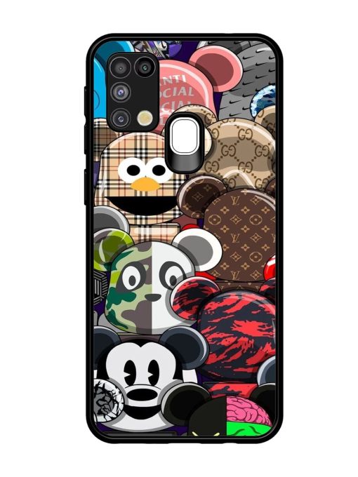 Streetwear Bearbrick Extravaganza Glossy Soft Edge Case for Samsung Galaxy M31