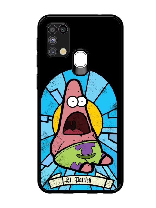 St. Patrick'S Day Stained Glass Patrick Star Glossy Soft Edge Case for Samsung Galaxy M31 Chachhi