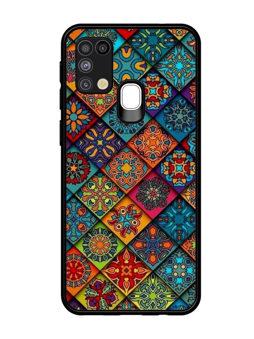 Patchwork Mandala Mosaic Glossy Soft Edge Case for Samsung Galaxy M31 Chachhi