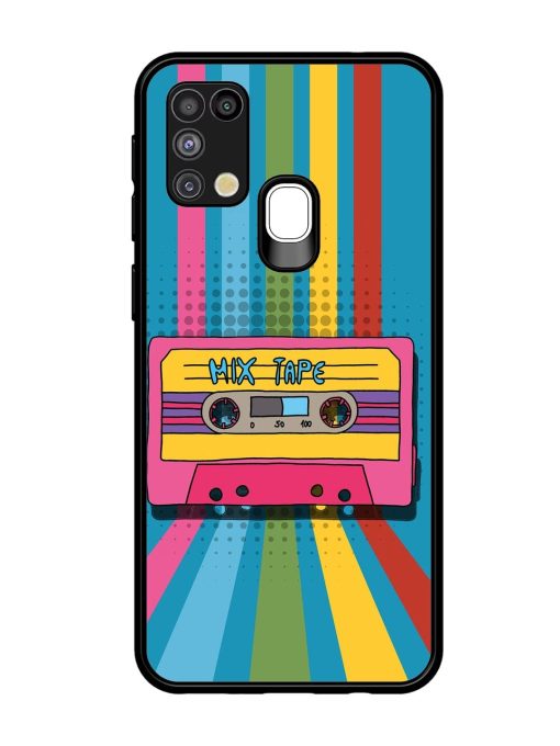 Retro Cassette Tapes Glossy Soft Edge Case for Samsung Galaxy M31 Chachhi