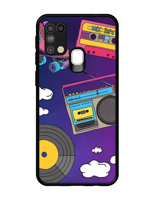 Retro Vibes Glossy Soft Edge Case for Samsung Galaxy M31 Chachhi