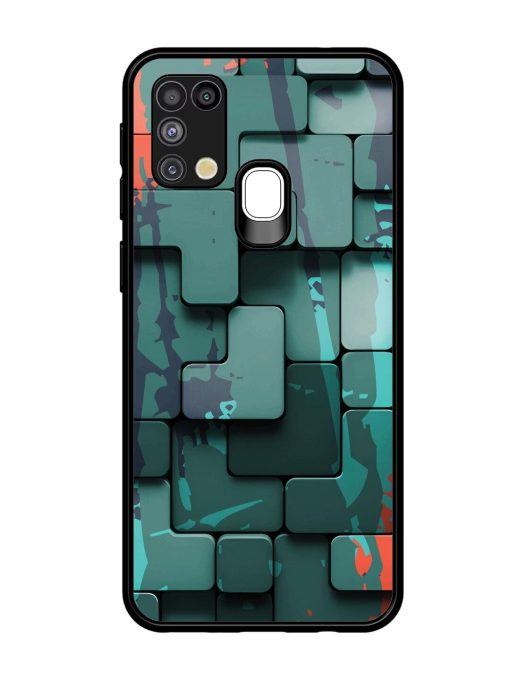 Abstract Geometric Mosaic Glossy Soft Edge Case for Samsung Galaxy M31 Chachhi