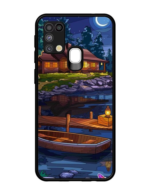 Moonlit Serenity Glossy Soft Edge Case for Samsung Galaxy M31 Chachhi