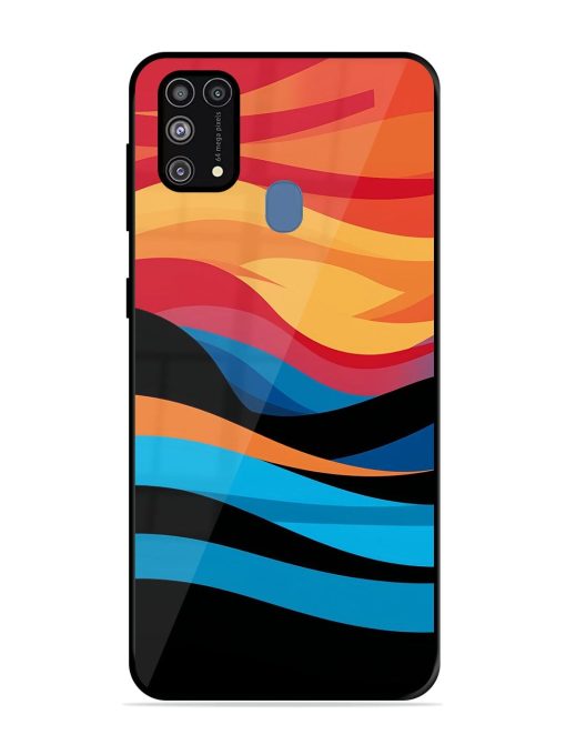 Blazing Currents Glossy Soft Edge Case for Samsung Galaxy M31 Prime Chachhi