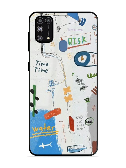 Mind Map Madness Glossy Soft Edge Case for Samsung Galaxy M31 Prime Chachhi