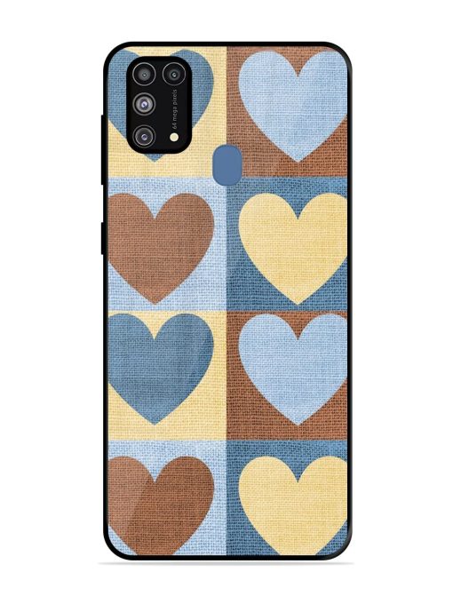 Hearts On Canvas Glossy Soft Edge Case for Samsung Galaxy M31 Prime Chachhi