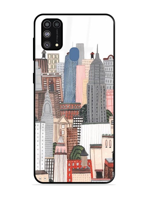 Cityscape Dreams Glossy Soft Edge Case for Samsung Galaxy M31 Prime Chachhi