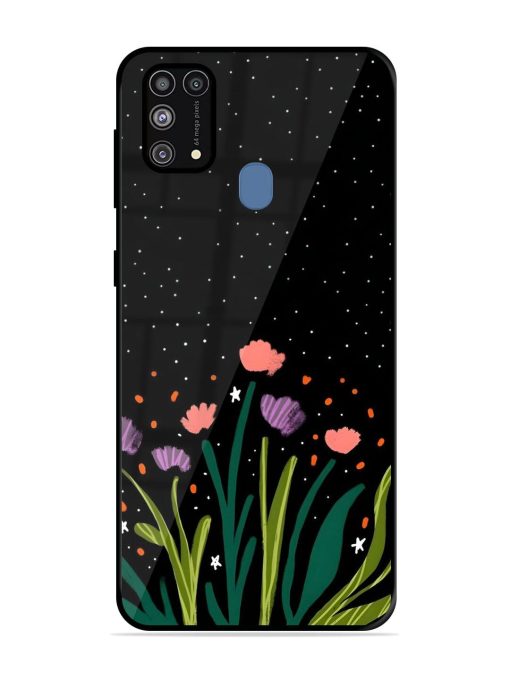 Midnight Bloom Glossy Soft Edge Case for Samsung Galaxy M31 Prime