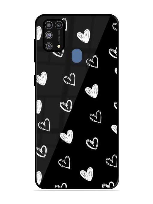 Scattered Hearts Glossy Soft Edge Case for Samsung Galaxy M31 Prime Chachhi