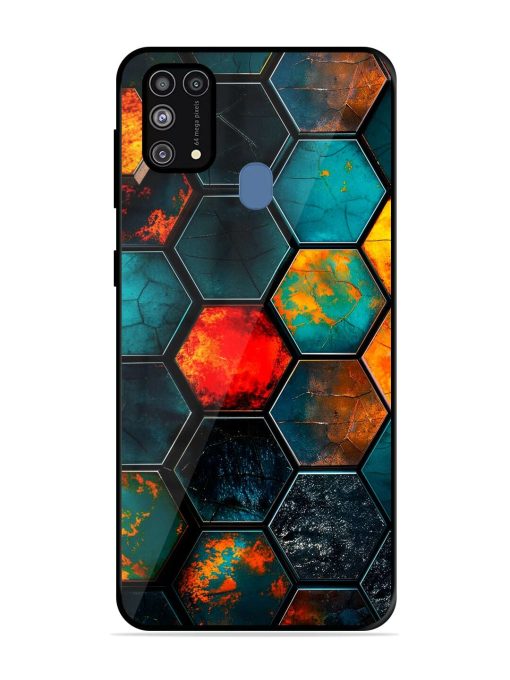 Hexagon Hive Glossy Soft Edge Case for Samsung Galaxy M31 Prime Chachhi