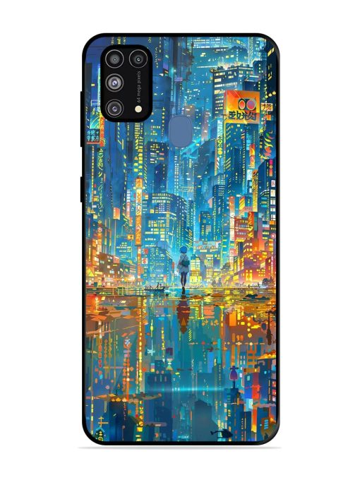 Neon Metropolis Glossy Soft Edge Case for Samsung Galaxy M31 Prime Chachhi