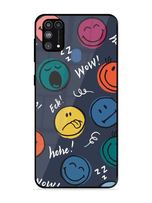 Emoticon Parade Glossy Soft Edge Case for Samsung Galaxy M31 Prime Chachhi