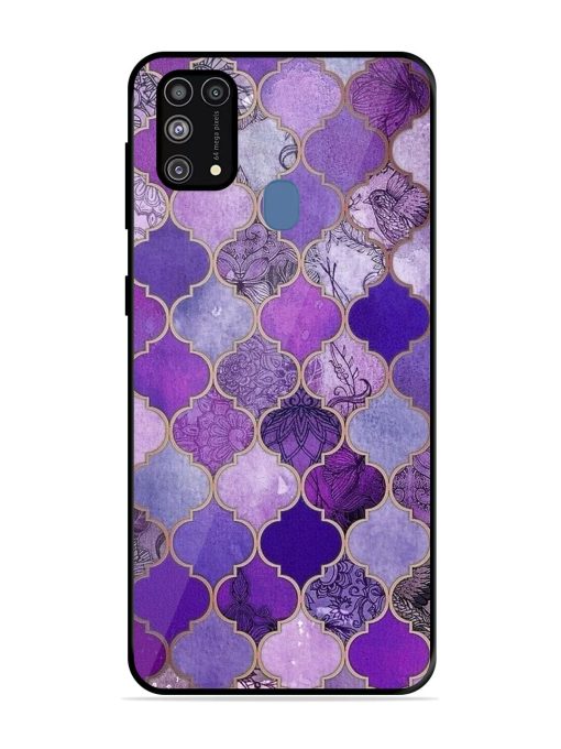 Purple Mosaic Magic Glossy Soft Edge Case for Samsung Galaxy M31 Prime Chachhi