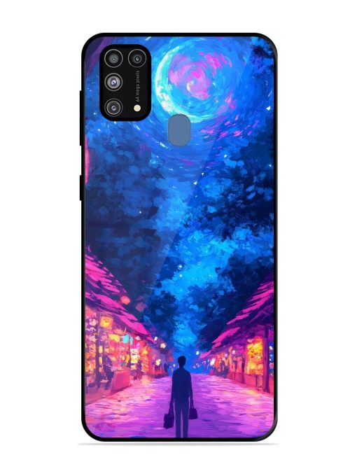 Neon Nightscape Glossy Soft Edge Case for Samsung Galaxy M31 Prime Chachhi