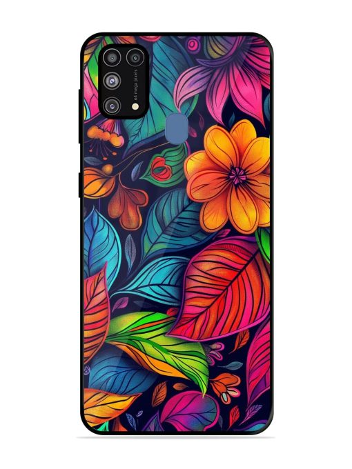 Rainbow Of Blooms Glossy Soft Edge Case for Samsung Galaxy M31 Prime Chachhi