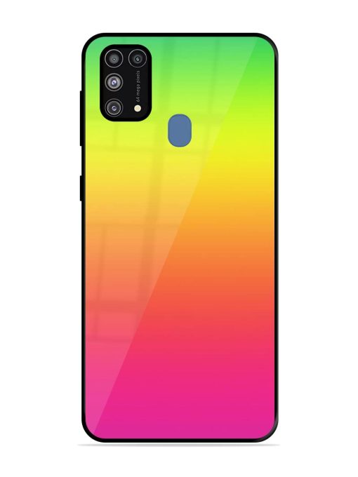 Rainbow Gradient Glossy Soft Edge Case for Samsung Galaxy M31 Prime Chachhi