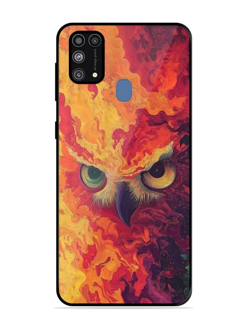 Fiery Owl Glossy Soft Edge Case for Samsung Galaxy M31 Prime