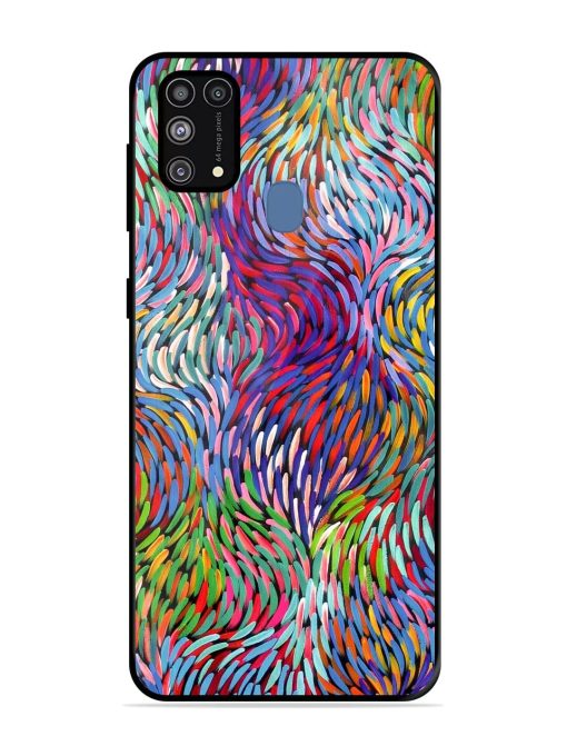 Vibrant Waves Glossy Soft Edge Case for Samsung Galaxy M31 Prime Chachhi