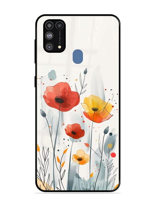 Poppy Fields Glossy Soft Edge Case for Samsung Galaxy M31 Prime Chachhi