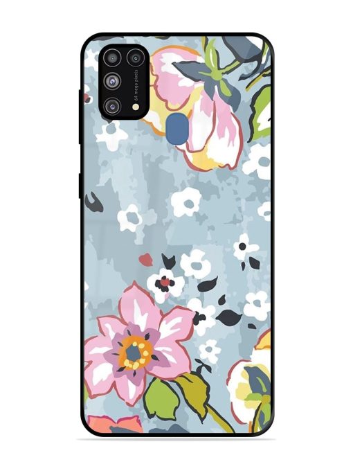 Floral Fantasy Glossy Soft Edge Case for Samsung Galaxy M31 Prime Chachhi