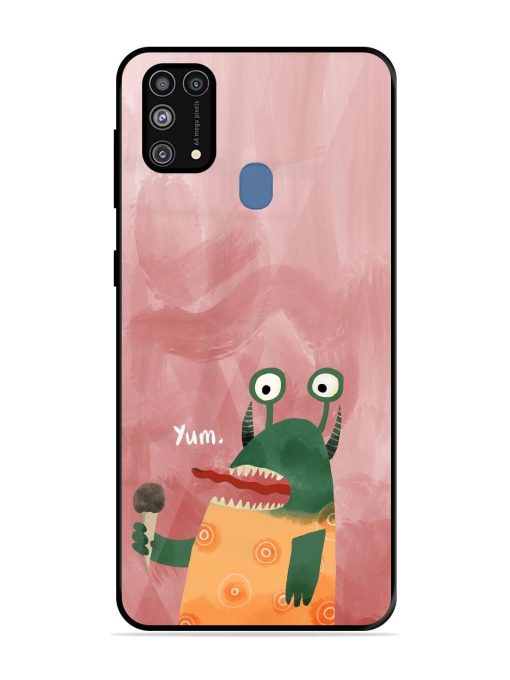 Hungry Monster Glossy Soft Edge Case for Samsung Galaxy M31 Prime Chachhi