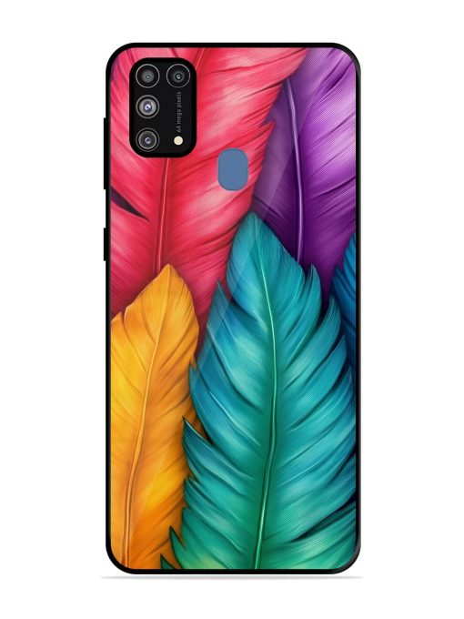 Rainbow Feathers Glossy Soft Edge Case for Samsung Galaxy M31 Prime Chachhi