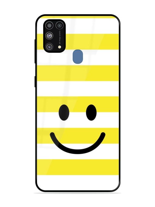 Smiling Stripes Glossy Soft Edge Case for Samsung Galaxy M31 Prime Chachhi