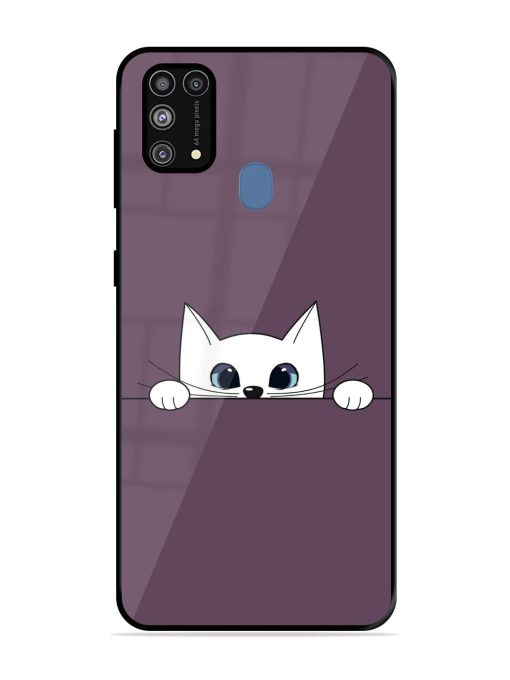 Peek-A-Boo Kitty Glossy Soft Edge Case for Samsung Galaxy M31 Prime Chachhi