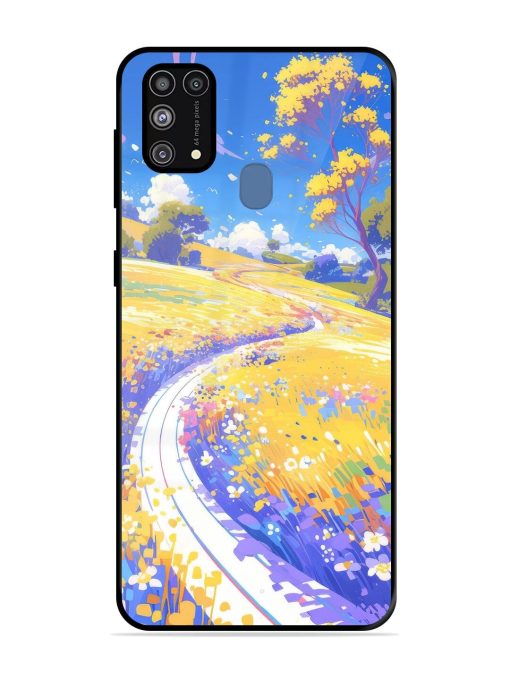 Vibrant Spring Meadow Glossy Soft Edge Case for Samsung Galaxy M31 Prime Chachhi