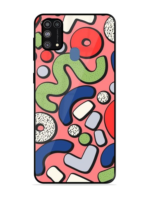 Groovy Geometric Shapes Glossy Soft Edge Case for Samsung Galaxy M31 Prime Chachhi