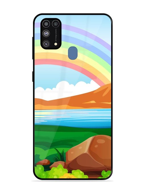 Rainbow Over The Lake Glossy Soft Edge Case for Samsung Galaxy M31 Prime