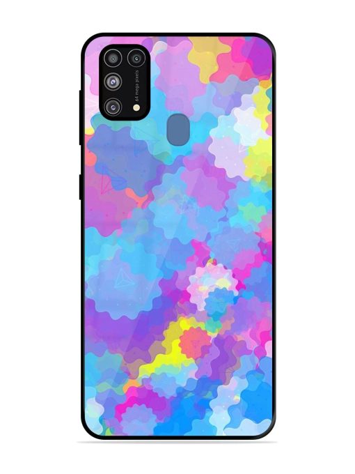 Psychedelic Cloud Burst Glossy Soft Edge Case for Samsung Galaxy M31 Prime Chachhi