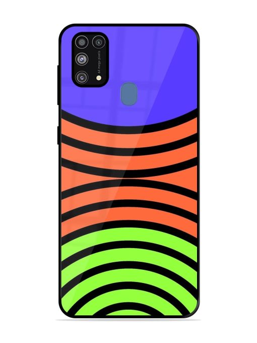 Psychedelic Stripe Symphony Glossy Soft Edge Case for Samsung Galaxy M31 Prime Chachhi