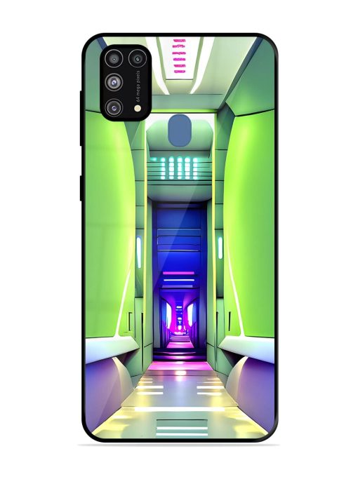 Neon Corridor Glossy Soft Edge Case for Samsung Galaxy M31 Prime Chachhi