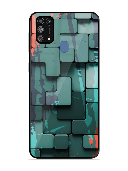 Abstract Geometric Mosaic Glossy Soft Edge Case for Samsung Galaxy M31 Prime Chachhi