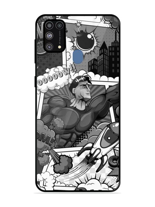 Comic Book Chaos Glossy Soft Edge Case for Samsung Galaxy M31 Prime Chachhi