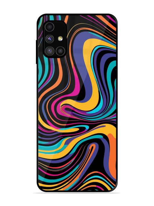 Psychedelic Swirl Glossy Soft Edge Case for Samsung Galaxy M31S Chachhi