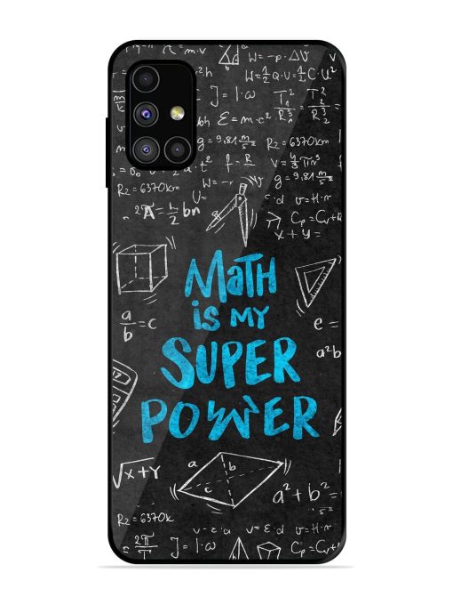 Math Magic Glossy Soft Edge Case for Samsung Galaxy M31S Chachhi