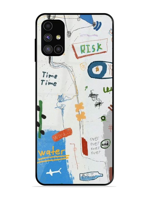 Mind Map Madness Glossy Soft Edge Case for Samsung Galaxy M31S Chachhi