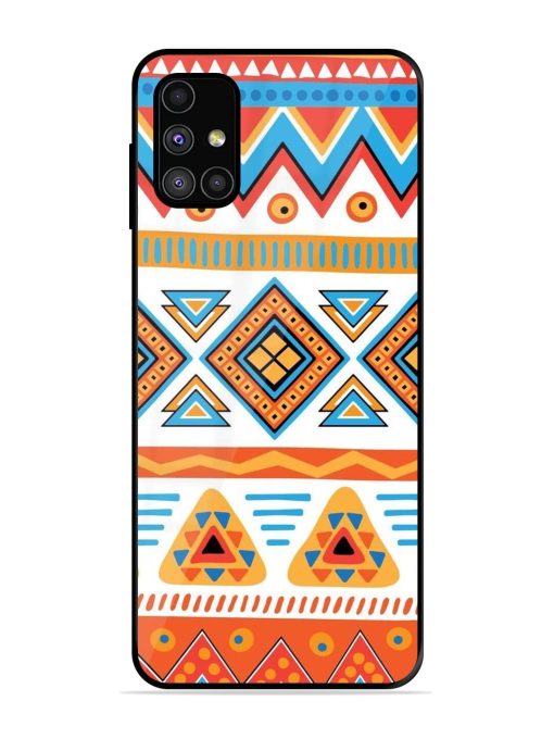 Vibrant Tribal Pattern Glossy Soft Edge Case for Samsung Galaxy M31S Chachhi