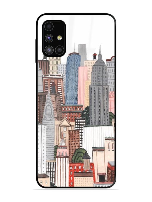 Cityscape Dreams Glossy Soft Edge Case for Samsung Galaxy M31S Chachhi