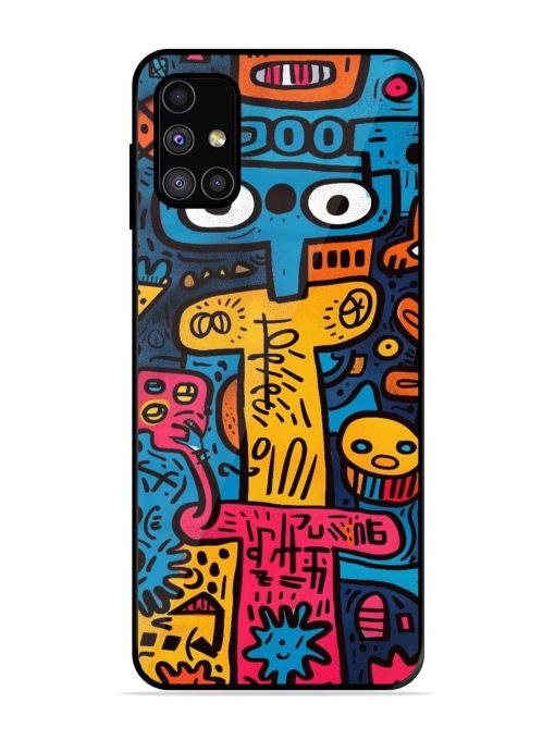 Doodletopia Glossy Soft Edge Case for Samsung Galaxy M31S Chachhi