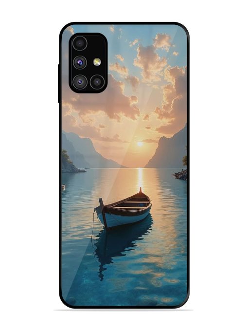 Serene Sunset Glossy Soft Edge Case for Samsung Galaxy M31S Chachhi