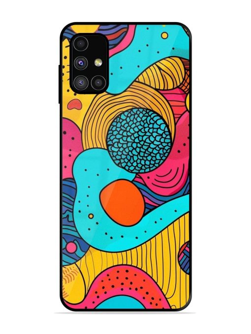 Psychedelic Patterns Glossy Soft Edge Case for Samsung Galaxy M31S Chachhi