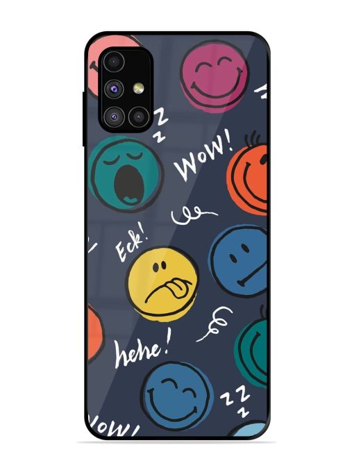 Emoticon Parade Glossy Soft Edge Case for Samsung Galaxy M31S Chachhi