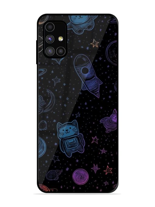 Cosmic Cat Chaos Glossy Soft Edge Case for Samsung Galaxy M31S