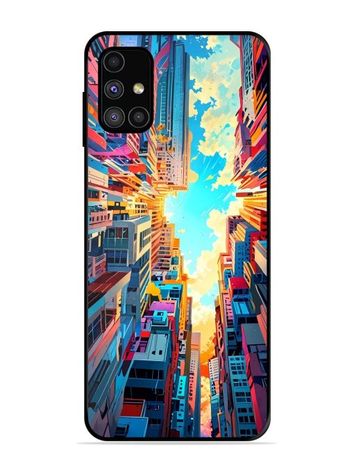 Skyward City Glossy Soft Edge Case for Samsung Galaxy M31S Chachhi