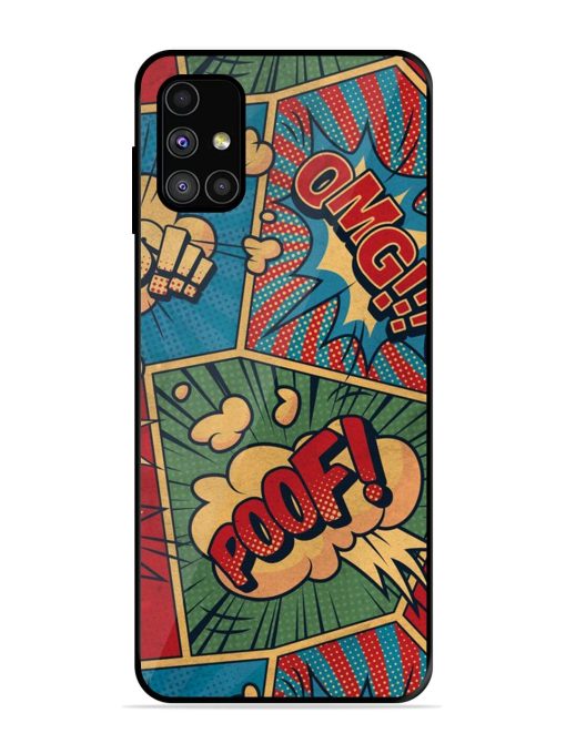 Comic Book Chaos Glossy Soft Edge Case for Samsung Galaxy M31S