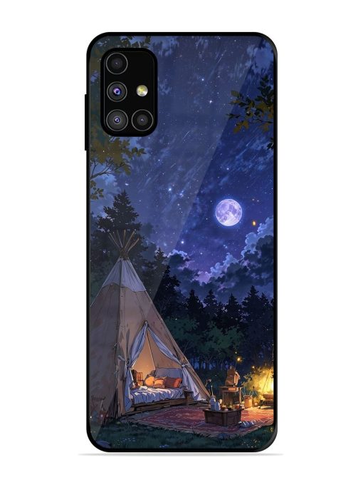 Moonlight Camping Glossy Soft Edge Case for Samsung Galaxy M31S Chachhi