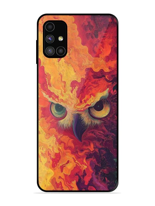 Fiery Owl Glossy Soft Edge Case for Samsung Galaxy M31S Chachhi